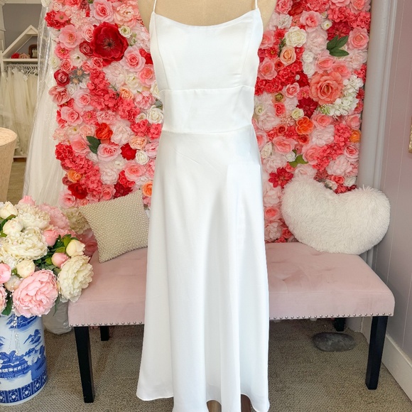 Morilee | Slip Dress with Tie Back - Picture 1 of 5